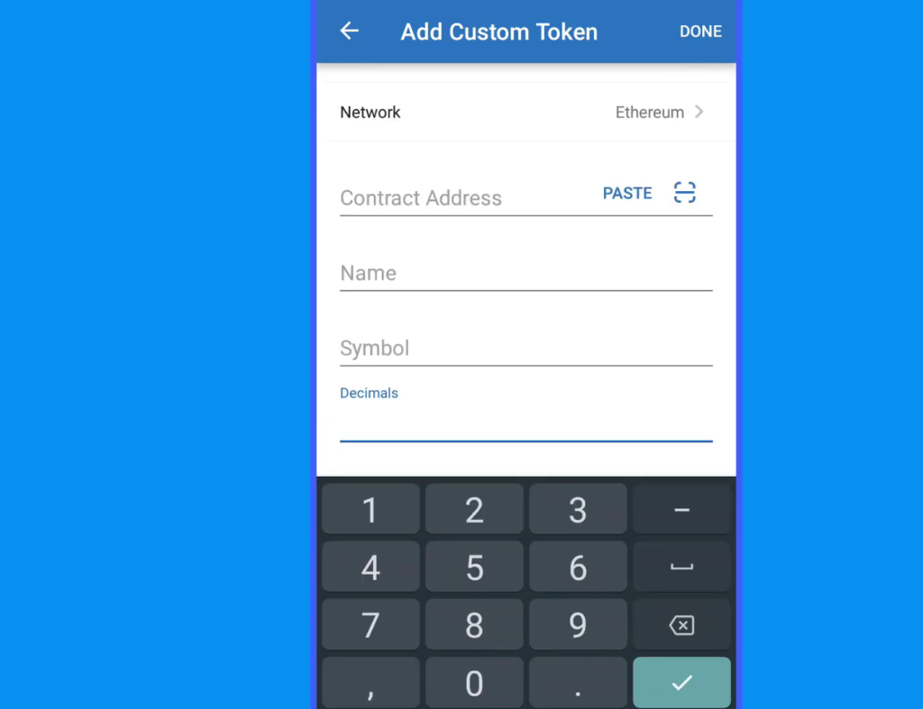 how to add a custom token to trust wallet