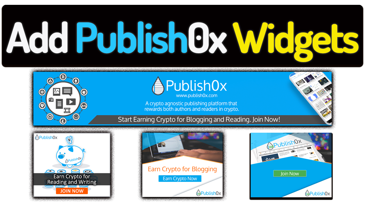 How to Add Publish0x Promotional/Affiliate Widgets/Banners on Website Watch Video in Urdu